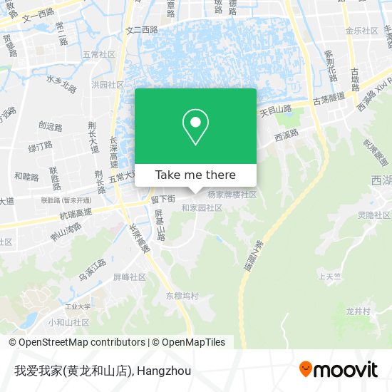 我爱我家(黄龙和山店) map