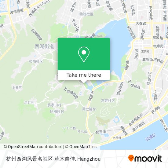 杭州西湖风景名胜区-草木自佳 map
