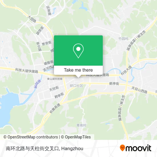 南环北路与天柱街交叉口 map