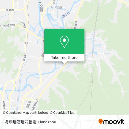 贤康烟酒烟花批发 map