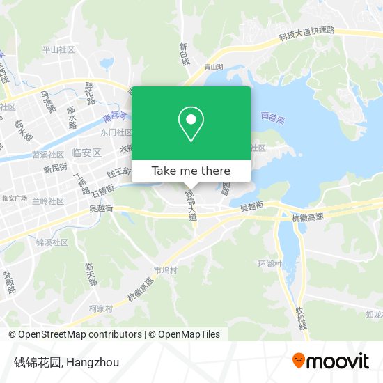 钱锦花园 map