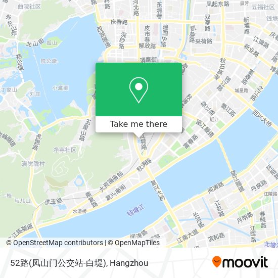 52路(凤山门公交站-白堤) map