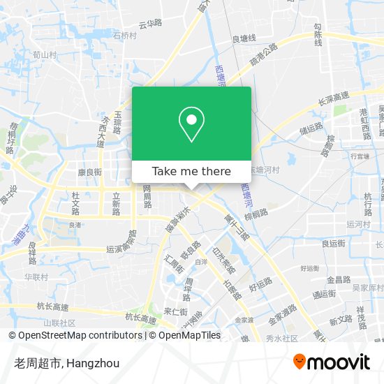 老周超市 map