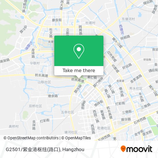 G2501/紫金港枢纽(路口) map