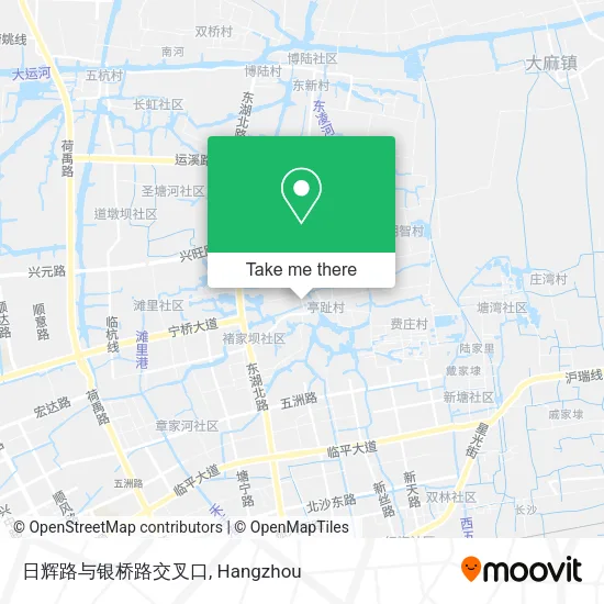 日辉路与银桥路交叉口 map