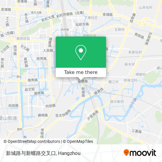 新城路与新螺路交叉口 map