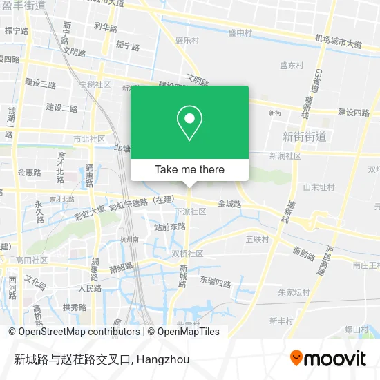 新城路与赵荏路交叉口 map