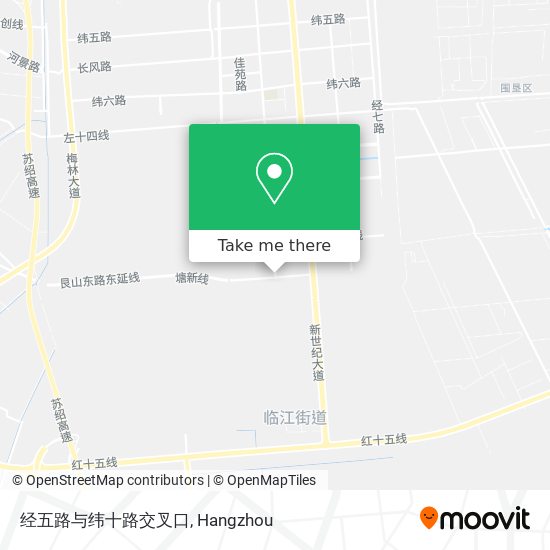 经五路与纬十路交叉口 map