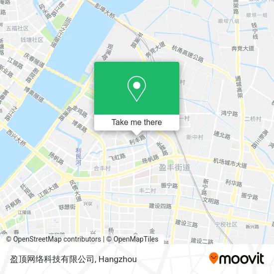 盈顶网络科技有限公司 map