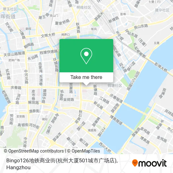 Bingo126地铁商业街(杭州大厦501城市广场店) map