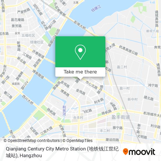 Qianjiang Century City Metro Station (地铁钱江世纪城站) map