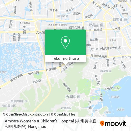 Amcare Women’s & Children’s Hospital (杭州美中宜和妇儿医院) map