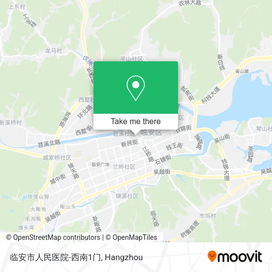 临安市人民医院-西南1门 map