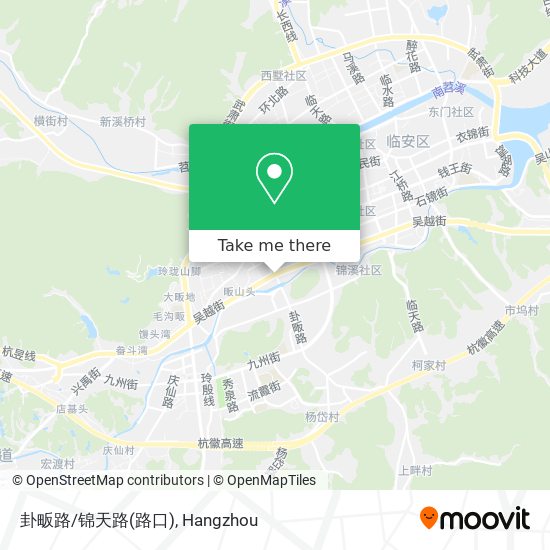 卦畈路/锦天路(路口) map