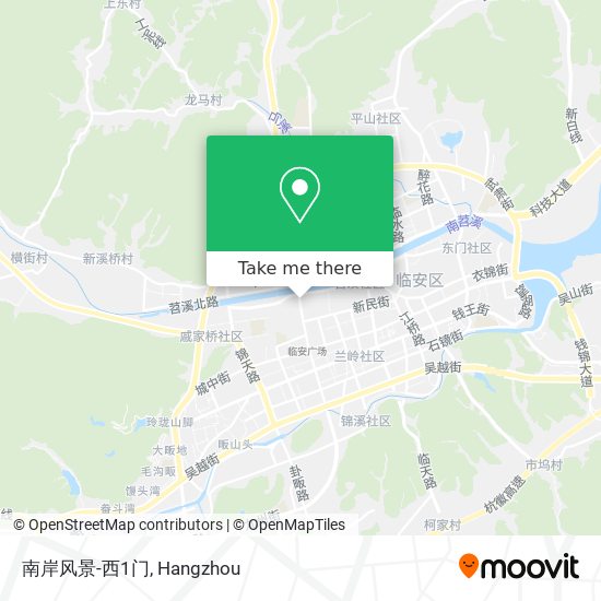 南岸风景-西1门 map