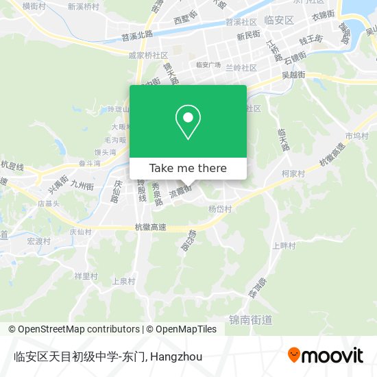 临安区天目初级中学-东门 map