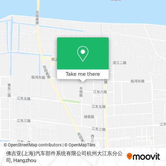 佛吉亚(上海)汽车部件系统有限公司杭州大江东分公司 map