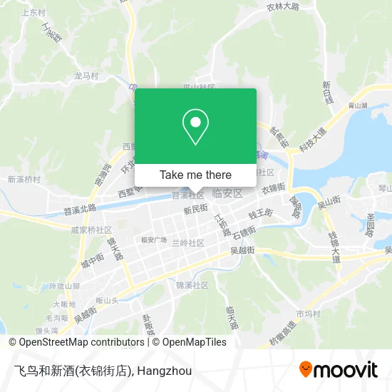 飞鸟和新酒(衣锦街店) map