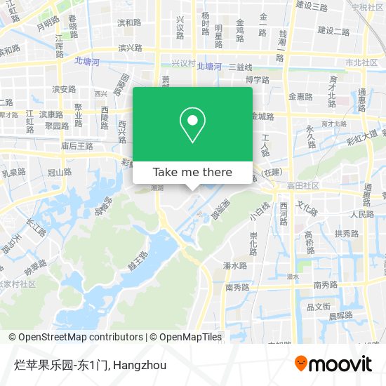 烂苹果乐园-东1门 map