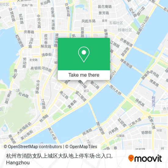 杭州市消防支队上城区大队地上停车场-出入口 map