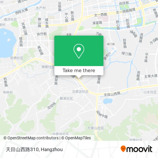 天目山西路310 map