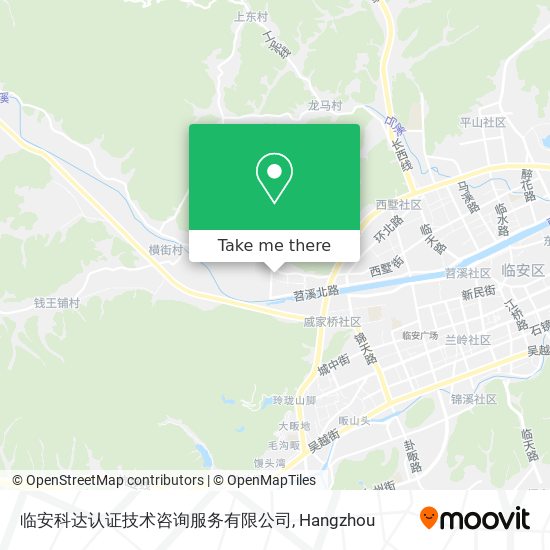临安科达认证技术咨询服务有限公司 map