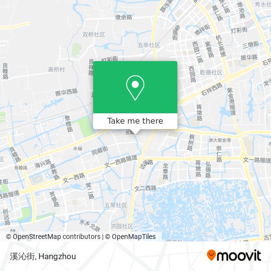 溪沁街 map