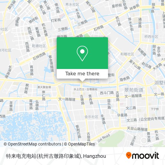 特来电充电站(杭州古墩路印象城) map