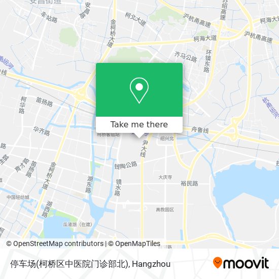 停车场(柯桥区中医院门诊部北) map