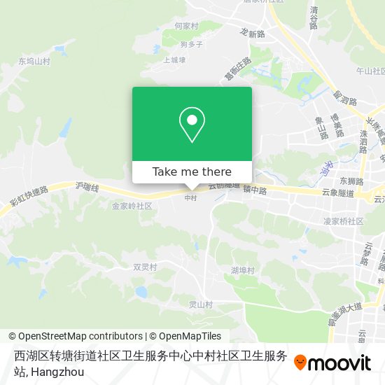西湖区转塘街道社区卫生服务中心中村社区卫生服务站 map