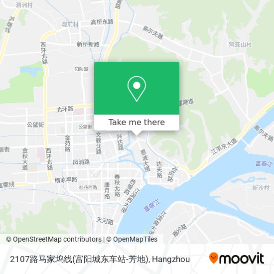 2107路马家坞线(富阳城东车站-芳地) map