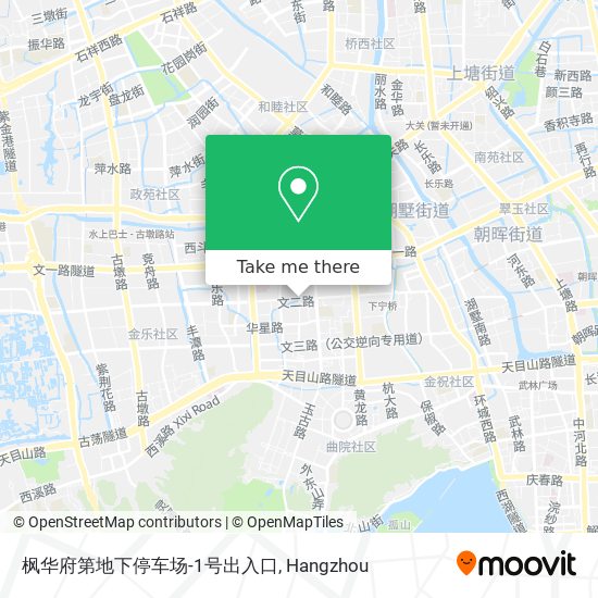 枫华府第地下停车场-1号出入口 map