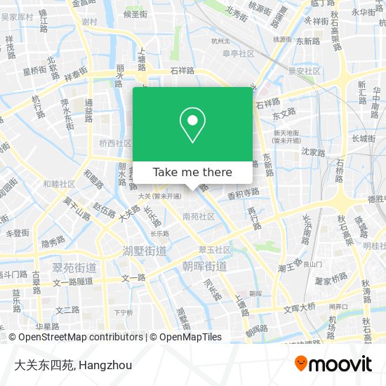 大关东四苑 map