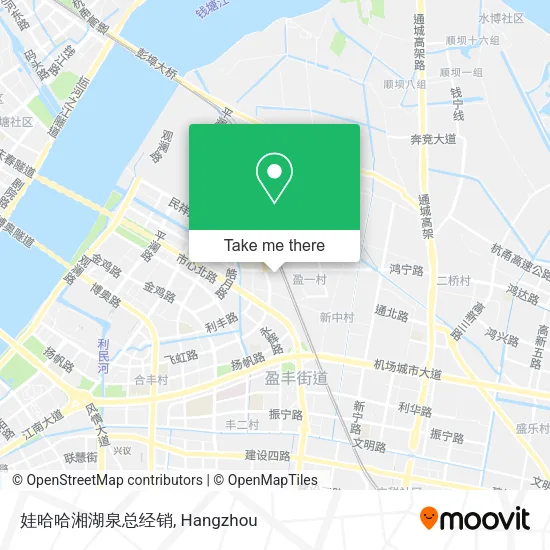 娃哈哈湘湖泉总经销 map