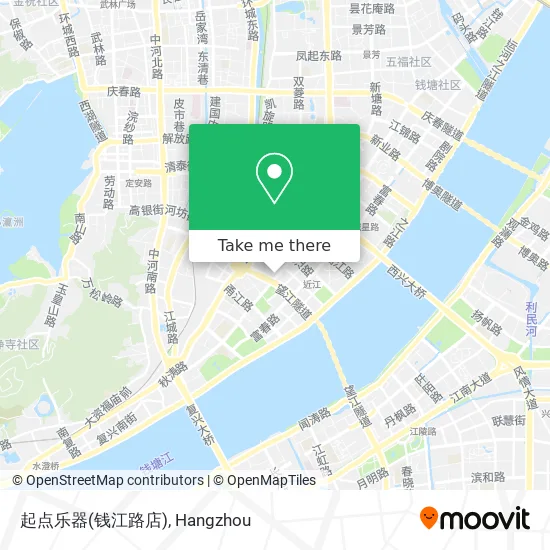 起点乐器(钱江路店) map