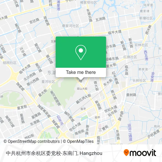 中共杭州市余杭区委党校-东南门 map
