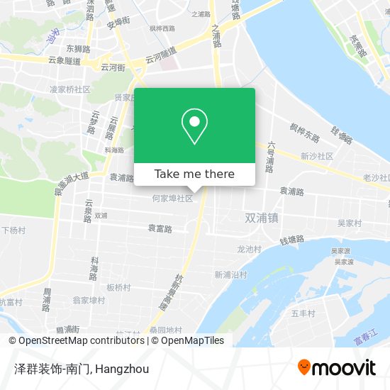 泽群装饰-南门 map