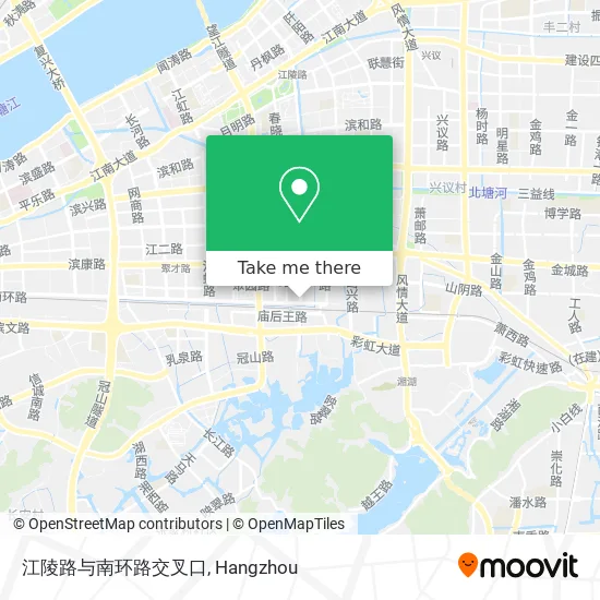 江陵路与南环路交叉口 map