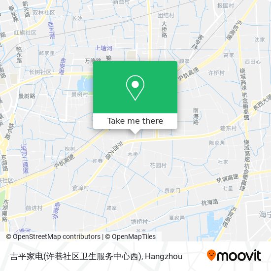 吉平家电(许巷社区卫生服务中心西) map