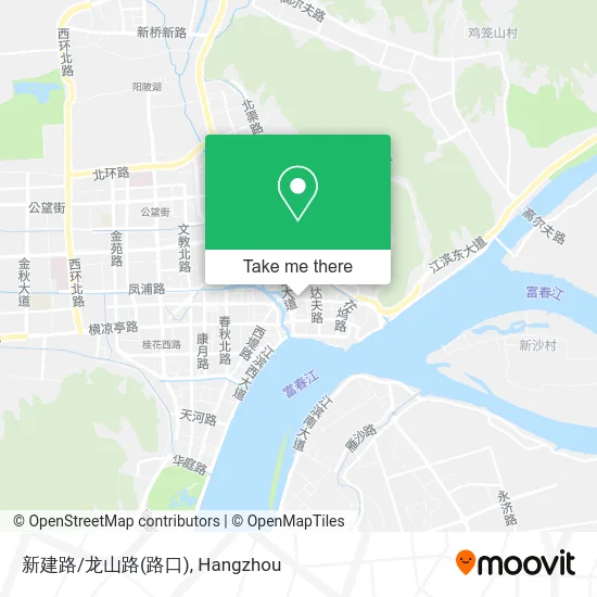 新建路/龙山路(路口) map