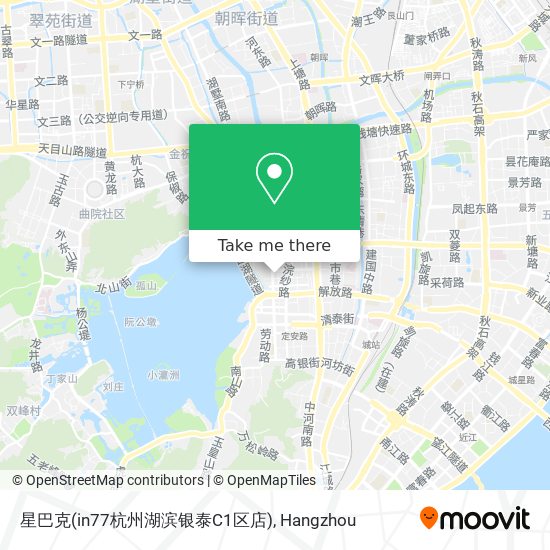 星巴克(in77杭州湖滨银泰C1区店) map