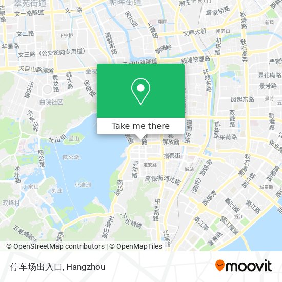 停车场出入口 map