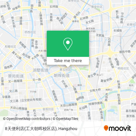 8天便利店(工大朝晖校区店) map