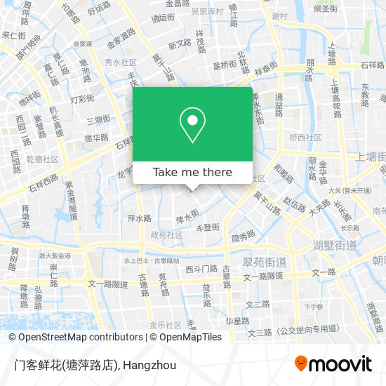 门客鲜花(塘萍路店) map
