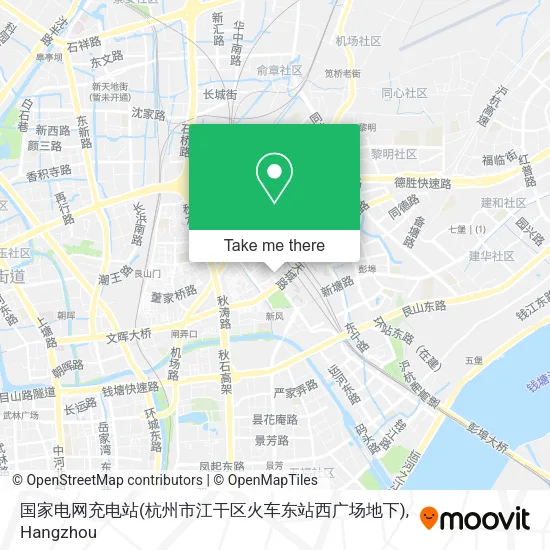 国家电网充电站(杭州市江干区火车东站西广场地下) map