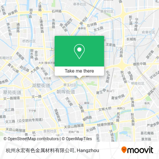 杭州永宏有色金属材料有限公司 map