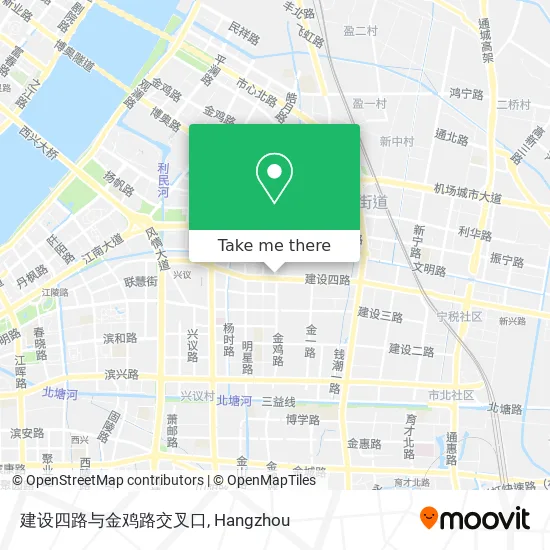 建设四路与金鸡路交叉口 map