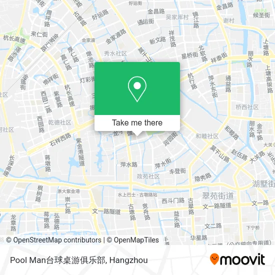 Pool Man台球桌游俱乐部 map