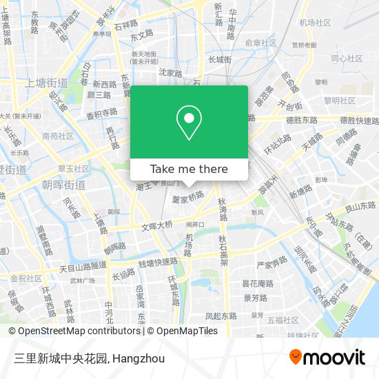 三里新城中央花园 map