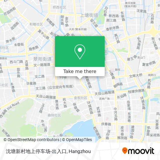 沈塘新村地上停车场-出入口 map